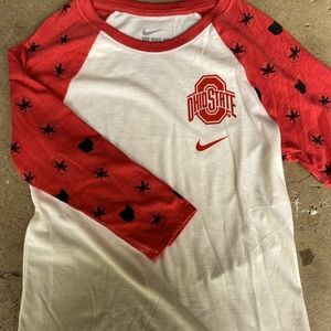 Ohio State 3/4 sleeve Nike shirt